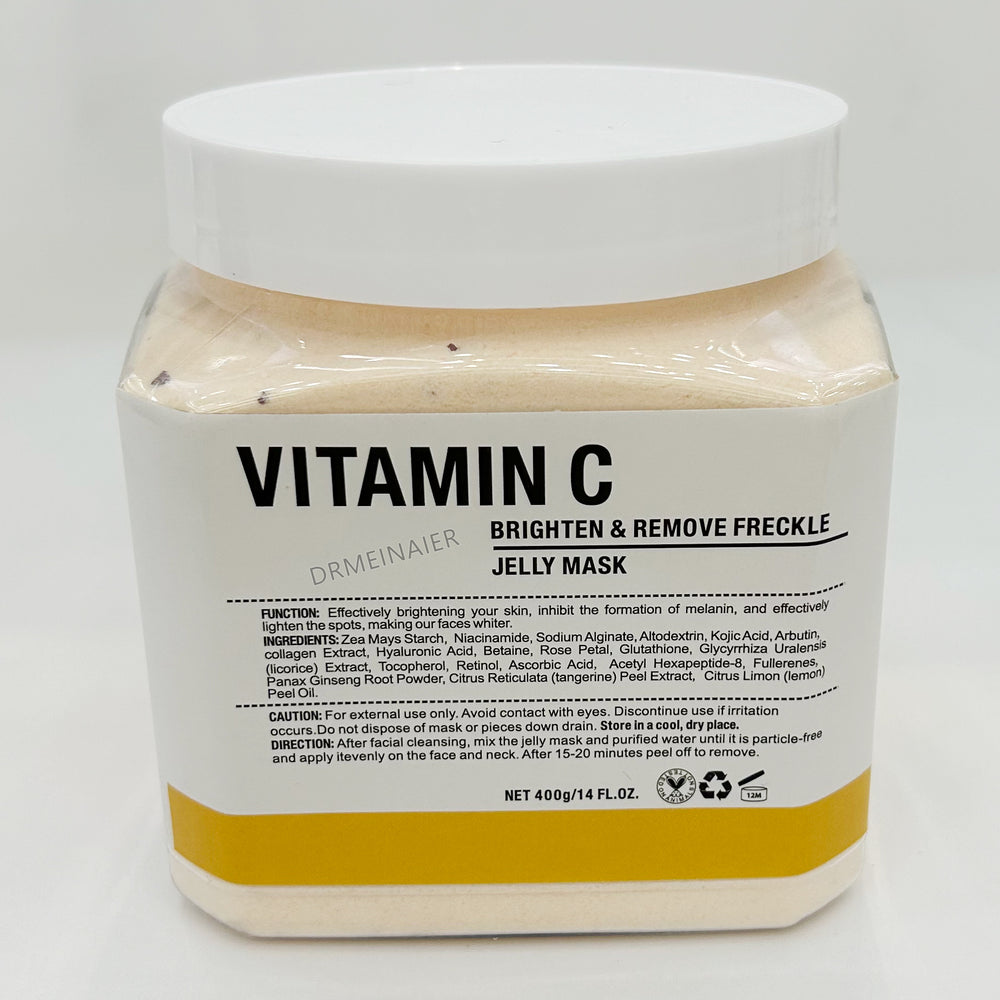 rose quartz jelly mask powder - age-defying, hydrating, brightening, collagen-boosting, gold quartz soft mask powder 400g