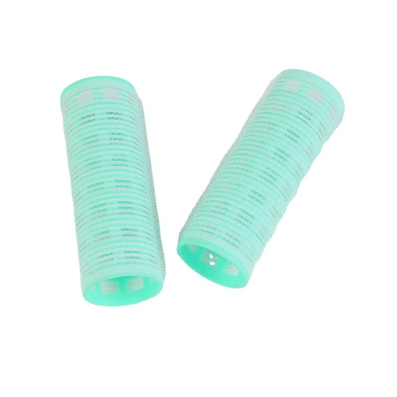 Diao cross-border long multi-color nylon self-adhesive hair curler, popular bangs, curly hair styling, direct supply from the manufacturer