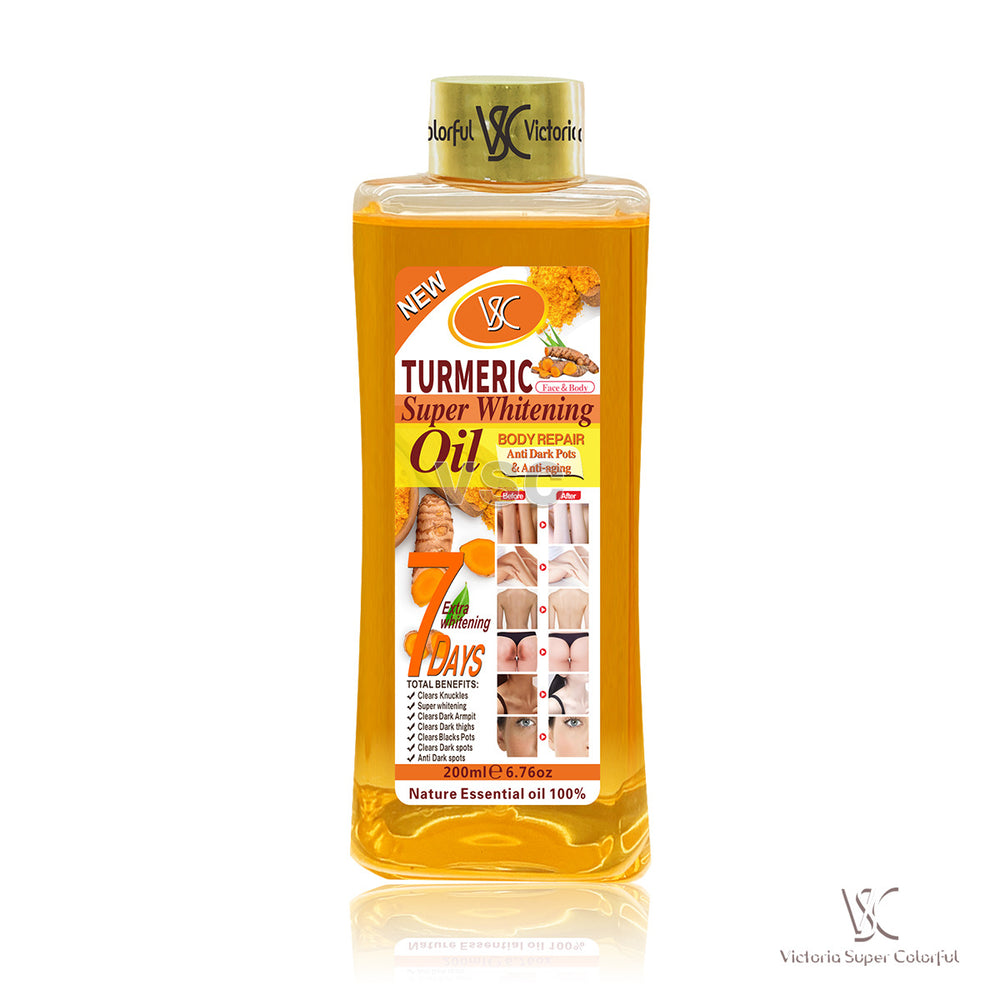 foreign trade 7-day brightening turmeric essential oil moisturizing whole body massage massage oil carrot oil 200ml