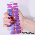 gel manicure stickers waterproof aurora color-changing mirror nail stickers foreign trade customized uv semi-cured manicure stickers