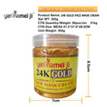 24k gold mask cream - brightening, hydrating, repairing face cream - moisturizing, nourishing, and rejuvenating peel-off mask for export
