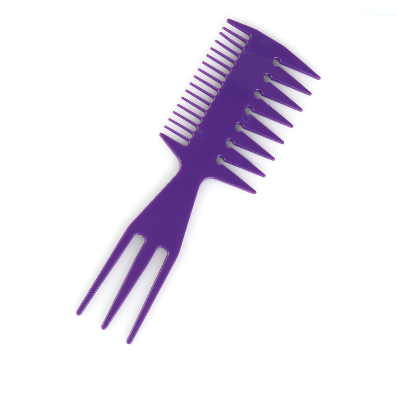 Comb hairdressing shop hair salon three-in-one comb hairdressing tool oil head comb styling tool hair smoothing hair comb wholesale