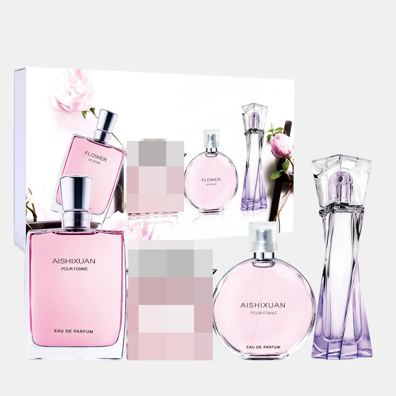 Aishixuandai new arrival classic women's four-piece perfume long-lasting fragrance elegant fresh floral and fruity fragrance perfume