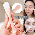 Jonbos double-ended mask brush - silicone brush & spatula 2-in-1 multifunctional beauty applicator for mud masks