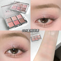 Gege bear pink cherry fantasy six-color eye shadow palette pearlescent matte daily earth color eye shadow blush all-in-one palette