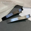 High-quality brushed metal hair clip, side clip, side bangs clip, hairpin, women's fashion new arrival one-word clip, headwear, hair accessories