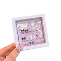 Kids' cartoon nail stickers - little girl baby press-on nails, jelly adhesive, removable nail art stickers