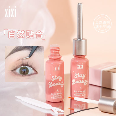 Xixi transparent quick-drying invisible fake eyelashes glue long-lasting hair-styling non-irritating super sticky double eyelid glue hair-styling cream