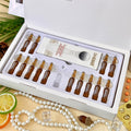 golden beauty luxury skin soothing and anti-aging set hyaluronic acid facial ampoule essence soothes and improves dryness
