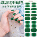 Zhengxiang custom gel nail art stickers french onion powder uv light hardening nail stickers semi-cured christmas wholesale