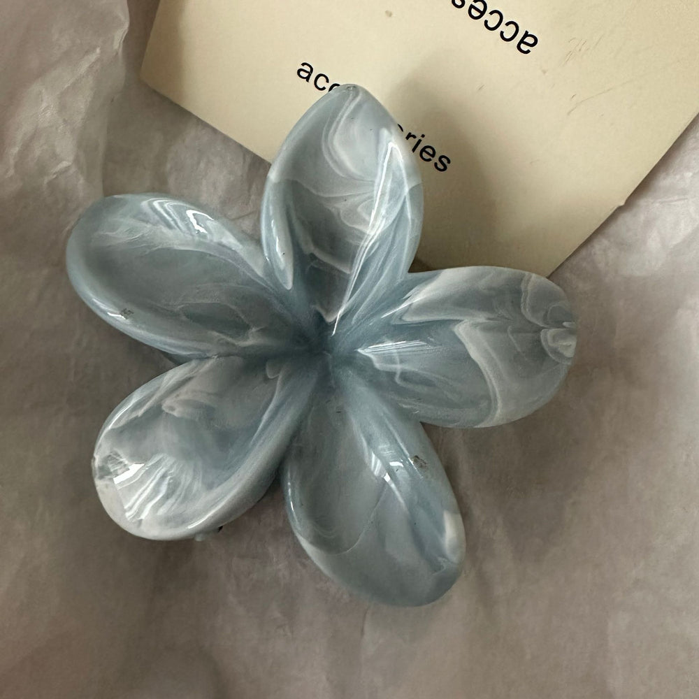 Japanese style classy cute transparent white polka dot fashion multi-hair sweet large size back of head shark girl hairpin hair accessories