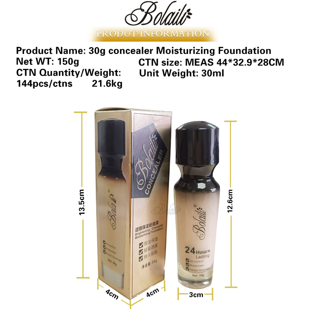 authentic light-sensitive concealer powder bottom moisturizing oil control long-lasting naturewaterproof brightening skin color cross-border beauty