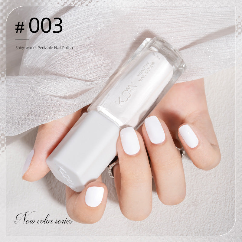 Kudan pure english cross-border special water-based nail polish no baking long-lasting quick-drying peelable 10ml polish