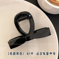 Frosted tortoiseshell bow shark clip back head hair clip hair clip for women classyelegant hair clip