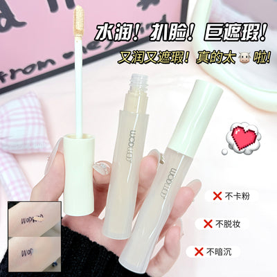 Wodwod light cloud hydrating long-lasting concealer - covers acne scars, dark spots, and dark circles. waterproof and sweat-resistant