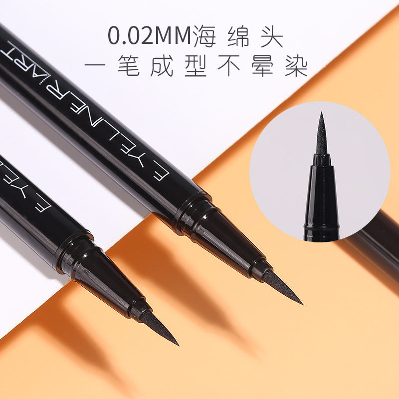 New xixi cool and charming eyeliner pen waterproof not easy to smudge sponge tip cool black eyeliner pen wholesale