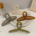 Korean autumn/winter premium hair clips - exquisite claw clips for updos, large size shark clips for thick hair, women's hair accessories