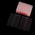 New pink press-on nails jelly stickers, 24-piece set, double-sided jelly adhesive, seamless waterproof nail tips