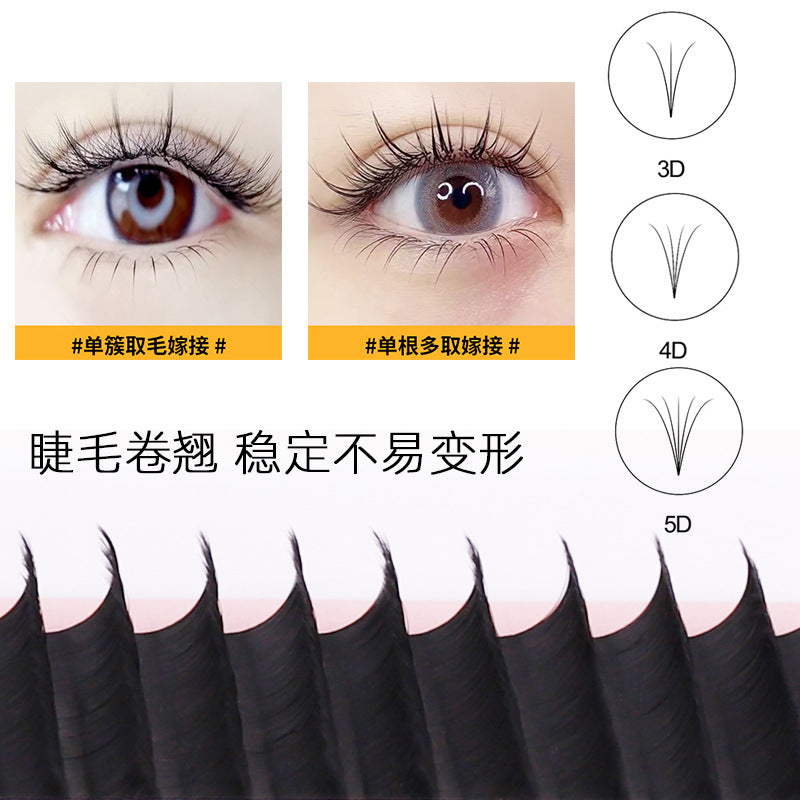 Beauty grafting fake eyelashes nature dense single eyelash implantation multi-color available support personalized eyelash supply