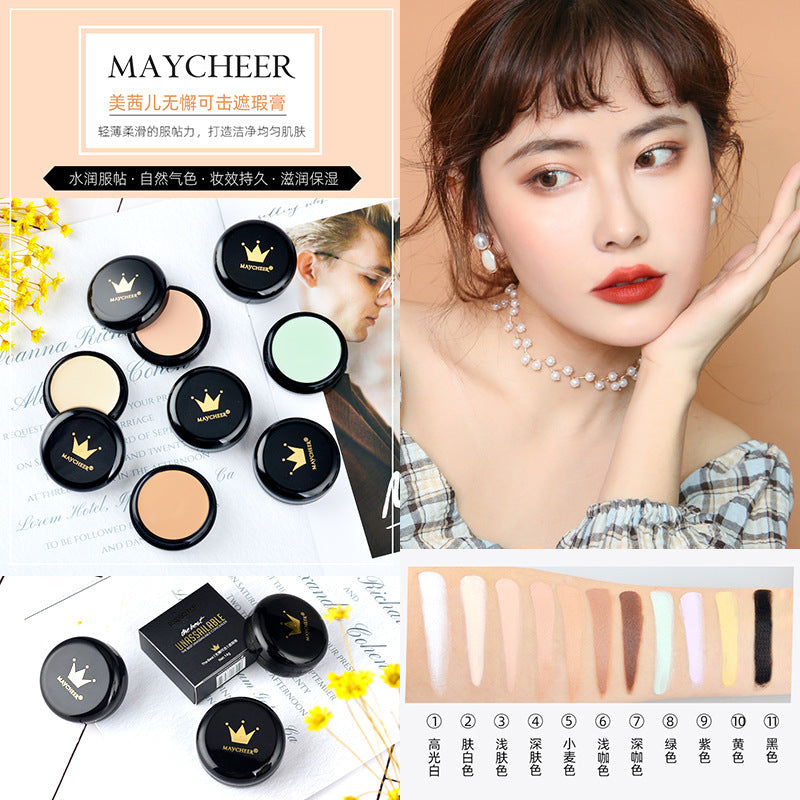 Makeup meixier impeccable concealer covers spots, acne marks, dark circles, tattoos, scars, and contouring foundation cream