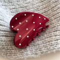Wave dot red heart-7cm