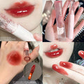 Kapavini bubble bear lip glaze for women mirror water glossy pouty lips moisturizing glass lip whitening lipstick