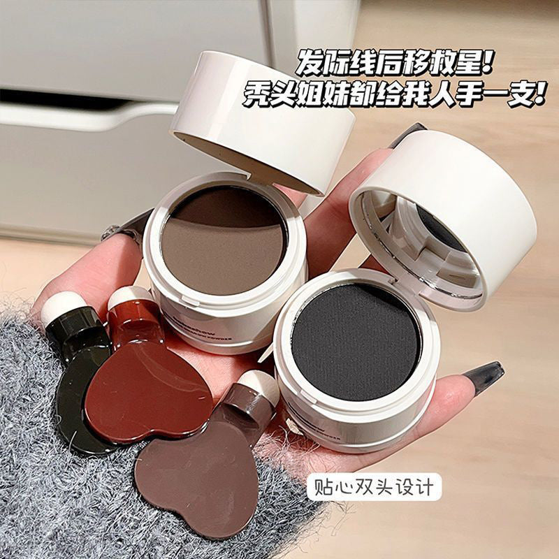 Kakashow hairline powder - conceal hairline, fill in thinning hair, cover bald spots, waterproof & sweatproof, shadowing & contouring powder