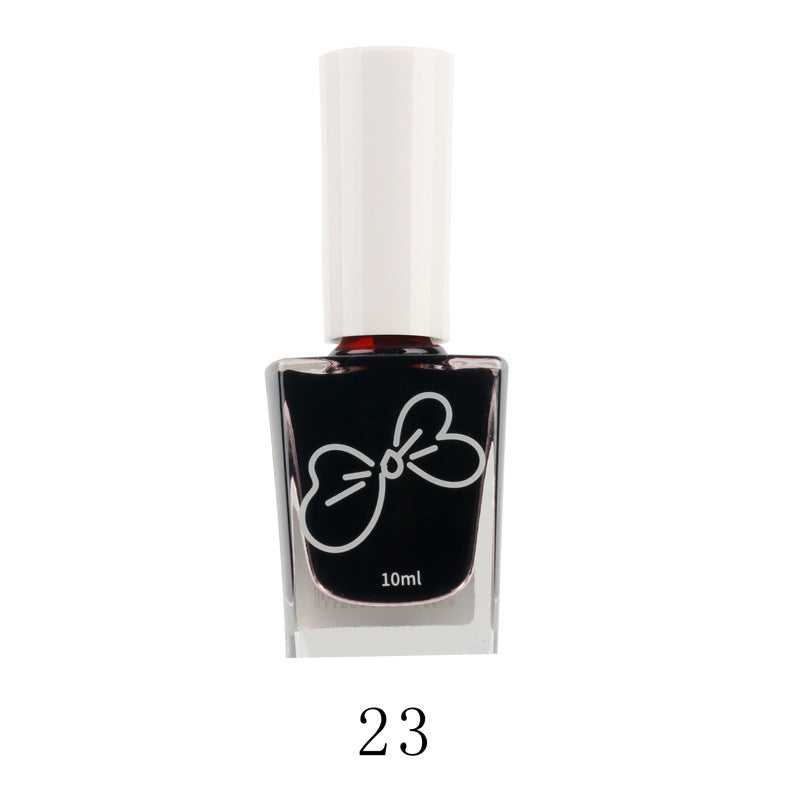 Fall and winter new color nail polish whitening oily non-peelable long-lasting nude black white nail polish wholesale