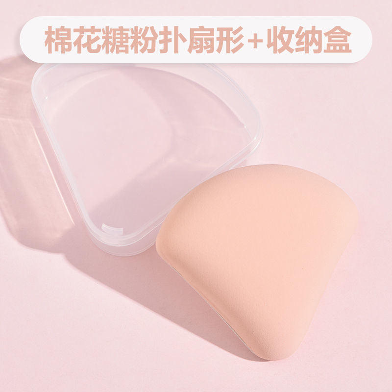 Cotton candy puff air cushion powder bottom liquid special beauty egg triangular square makeup puff sponge powder puff dry and wet use