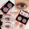 Phantom bear two-color eyeshadow - everyday light makeup, affordable student-friendly rose tea cement eyeshadow palette, high-end, pure & sultry style