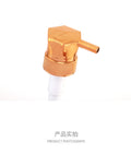Ready-to-ship premium electroplated pump head - 33/410 plastic lotion pump - press-type personal care threaded hexagonal pump