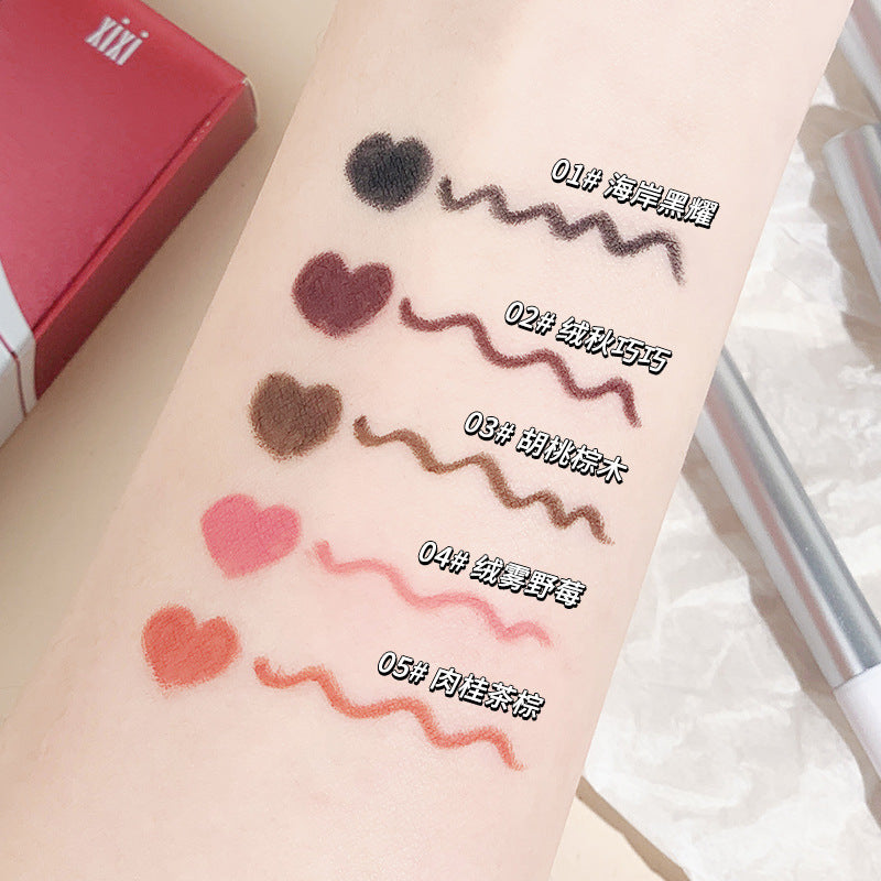 Xixi slim and smooth waterproof eyeliner gel pen ultra-fine long-lasting waterproof non-smudged pseudo-no-makeup colorful eyeliner pen