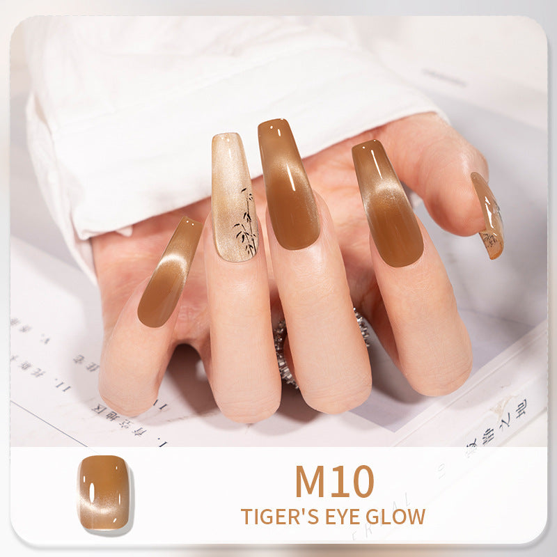 English style kudan/kudan cat eye manicure nail polish crystal cat eye 12ml cross-border english style foreign trade export