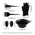 Hair dyeing set tools, baking oil hairdressing supplies, disposable set, hair salon gloves, cloth, hair dyeing comb, complete cross-border set