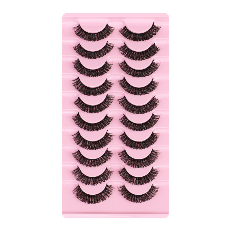 European and american segmented false eyelashes russian volume 3dstereo large curvature european and american thick false eyelashes glue style