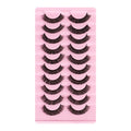 European and american segmented false eyelashes russian volume 3dstereo large curvature european and american thick false eyelashes glue style