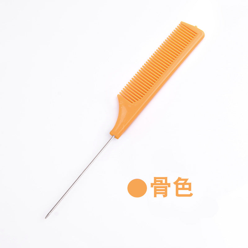 Hot-selling new hair styling comb, pin tail comb, plastic comb with steel pins, pp material, fine teeth, in stock, wholesale, volumizing