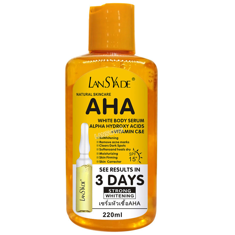 foreign trade aha fruit acid skin care series original liquid bath salt scrub sugar body lotion aha essence wholesale