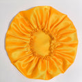 Amazon hot-selling single-layer satin hair bonnet - women's sleep cap, stylish lace trim, solid color beauty & hair care cap