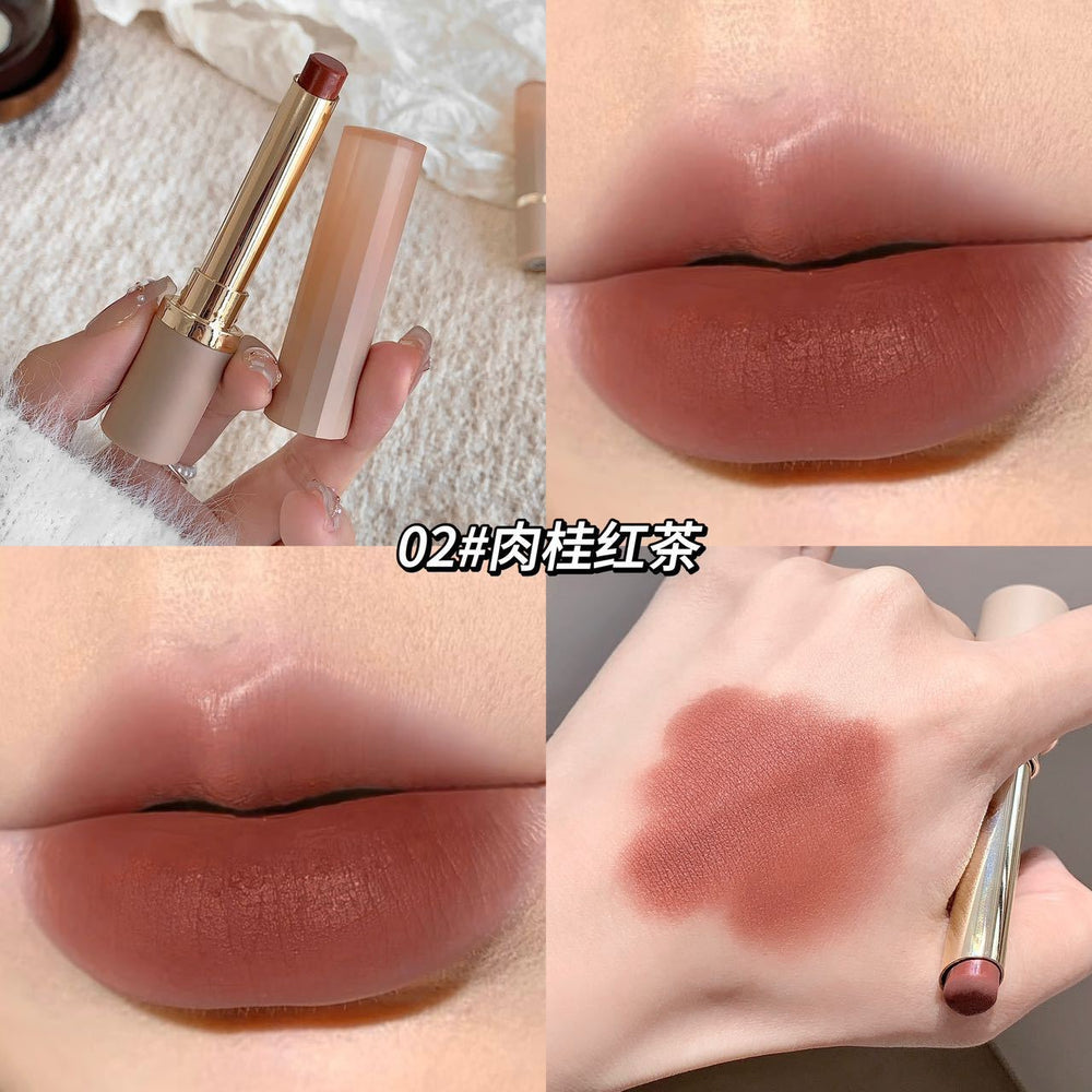 Makeup kakashow nude pink mist lipstick velvet matte matte nude cinnamon bean paste color whitening lipstick