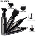 Four-in-one nose hair trimmer rechargeable shaver razor for men - electric body hair remover
