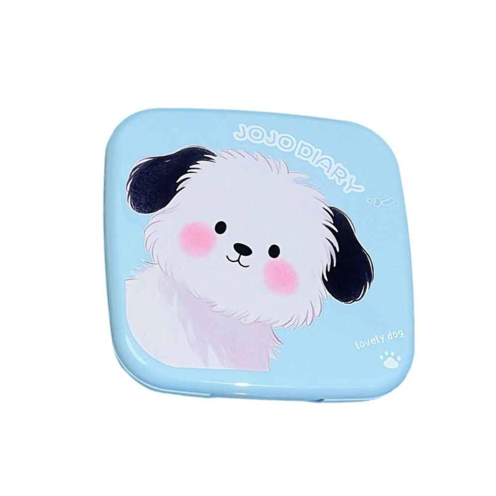 Jiujiu diary little white dog powder for women matte matte brightening waterproof oil control makeup no powder grinding large powder