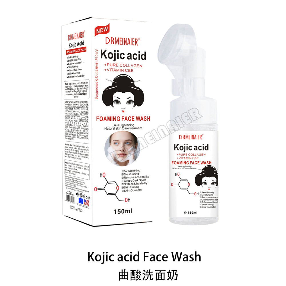 massage head natural fruit acid facial cleanser 150ml mild cleansing milk aha bubble cleansing curtain foreign trade