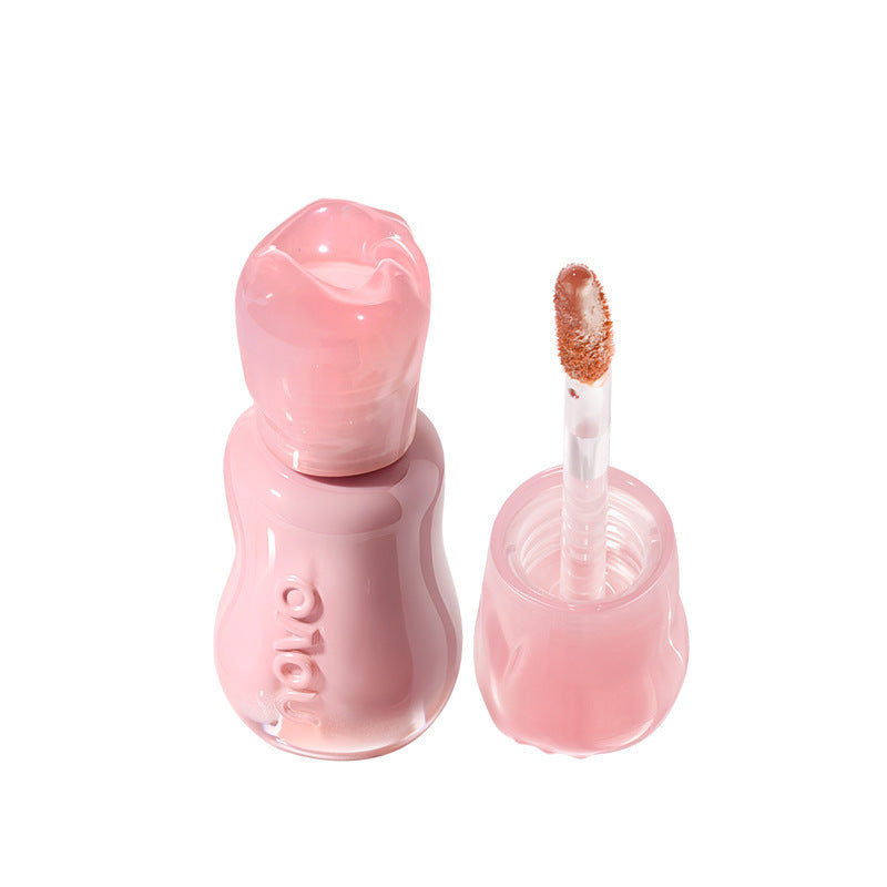 Makeup novo crystal clear diffuse water glossy lip glaze mirror pouty lips not easy to fade white affordable lipstick lip gloss