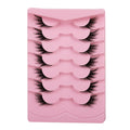 Export half-eye oblique flying style best selling elongated eye corners naturally enlarge both eyes sweet and cool style fox style fake eyelashes hard stem