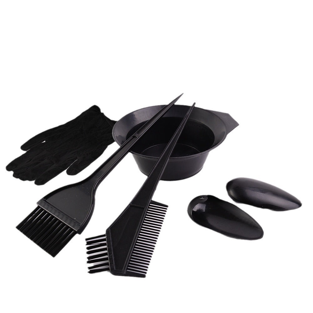 Hair dyeing set tools, baking oil hairdressing supplies, disposable set, hair salon gloves, cloth, hair dyeing comb, complete cross-border set