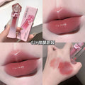 Gege bear charming pink water glossy lip glaze suit women's mirror glass dudu lips pseudo-natural white lipstick