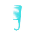 Colorful large curved comb long hair comb large tooth wide tooth curved hook parting comb men's women's for home plastic comb