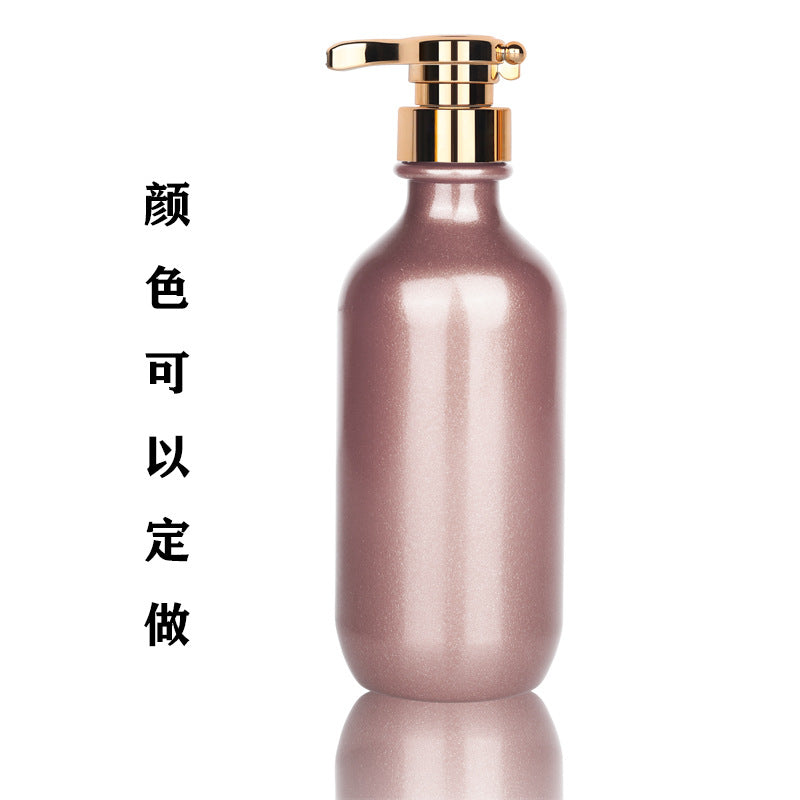 500ml plastic empty bottle for lotion, liquid shampoo, shower gel, conditioner bottle, pet metallic feel