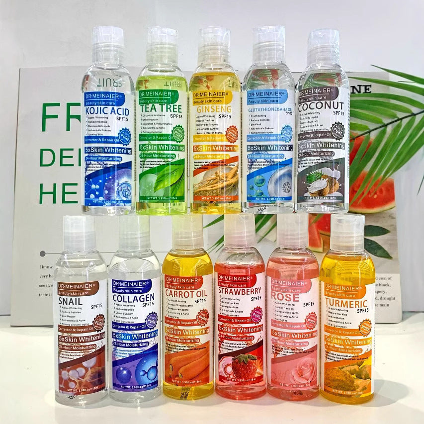 collagen compound essential oil massage oil - hydrating, brightening, black sesame oil 118ml - wholesale for export